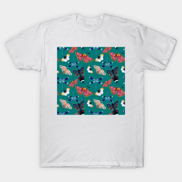 Butterflies night T-Shirt by Comacomi